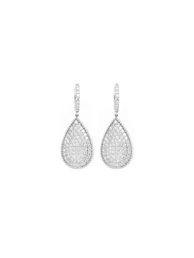 Wish Fine Jewelry 2.75ct Diamond 18K Gold Dangle Earrings | Thumbnail 1 Wish Fine Jewelry 2.75ct Diamond 18K Gold Dangle Earrings | Thumbnail 1