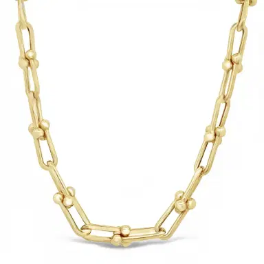 Wish Fine Jewelry 23,5g 14K Gold HardWare Link Chain Necklace | Thumbnail 1 Wish Fine Jewelry 23,5g 14K Gold HardWare Link Chain Necklace | Thumbnail 1