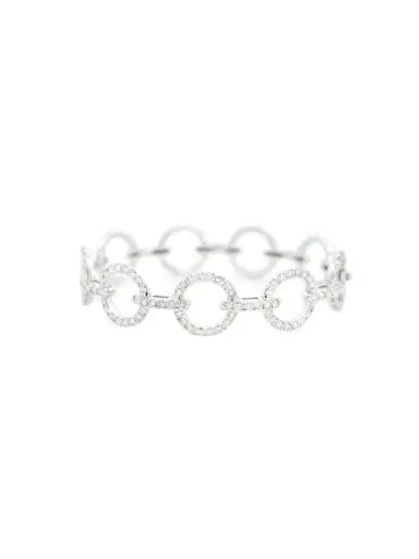 Wish Fine Jewelry 3.09ct Diamond 18K Gold Multi Circle Bangle Bracelet | Thumbnail 1 Wish Fine Jewelry 3.09ct Diamond 18K Gold Multi Circle Bangle Bracelet | Thumbnail 1