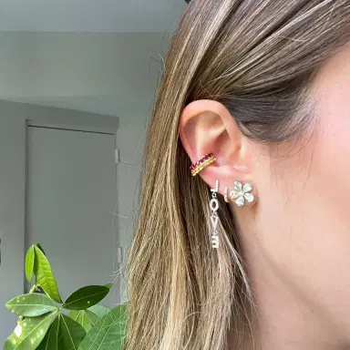 Wish Fine Jewelry 3.11ct Diamond 14K Gold Pear Shaped Petals Earrings | Thumbnail 3 Wish Fine Jewelry 3.11ct Diamond 14K Gold Pear Shaped Petals Earrings | Thumbnail 3
