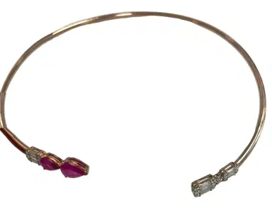Wish Fine Jewelry 3.1cts Ruby & Diamond 18K Gold Spectrum Chocker Necklace | Thumbnail 1 Wish Fine Jewelry 3.1cts Ruby & Diamond 18K Gold Spectrum Chocker Necklace | Thumbnail 1