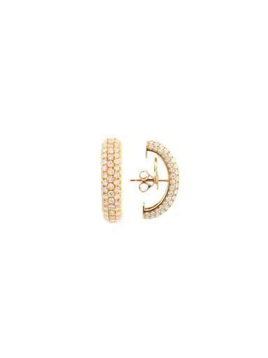 Wish Fine Jewelry 3.34cts Diamond 18K Gold Suspender Bar Earrings | Thumbnail 1 Wish Fine Jewelry 3.34cts Diamond 18K Gold Suspender Bar Earrings | Thumbnail 1