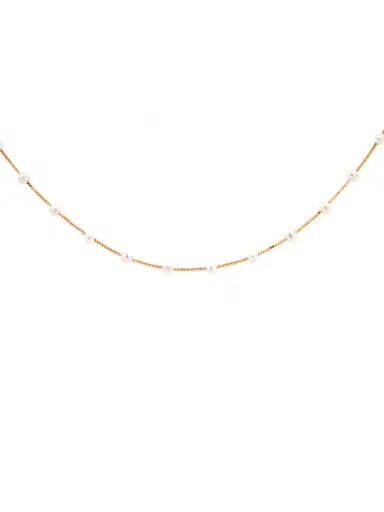 Wish Fine Jewelry 3mm Freshwater Pearl 14K Gold 24''Long Necklace | Thumbnail 1 Wish Fine Jewelry 3mm Freshwater Pearl 14K Gold 24''Long Necklace | Thumbnail 1