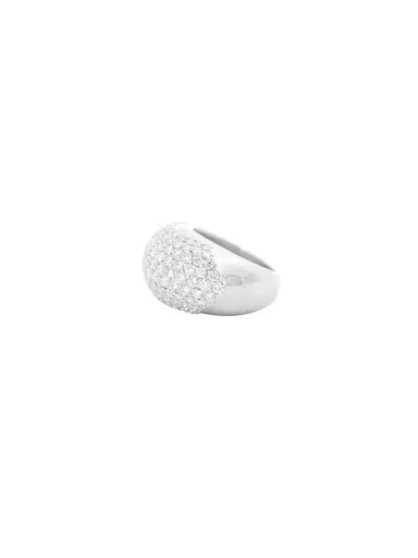 Wish Fine Jewelry 4.02ct Diamond Platinum Pave Dome Ring | Thumbnail 2 Wish Fine Jewelry 4.02ct Diamond Platinum Pave Dome Ring | Thumbnail 2