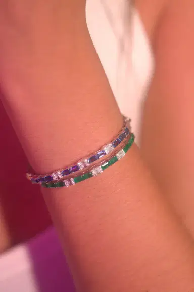 Wish Fine Jewelry 4.21ct Emerald and Diamond 18K Gold Bracelet | Thumbnail 2 Wish Fine Jewelry 4.21ct Emerald and Diamond 18K Gold Bracelet | Thumbnail 2