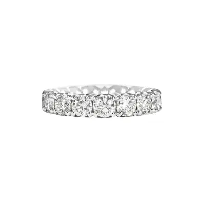 Wish Fine Jewelry 4.31cts Diamond 18K Gold Eternity Ring | Thumbnail 1 Wish Fine Jewelry 4.31cts Diamond 18K Gold Eternity Ring | Thumbnail 1