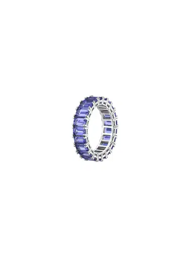 Wish Fine Jewelry 6.00ct Blue Sapphire 18K Gold Eternity Band Ring | Thumbnail 1 Wish Fine Jewelry 6.00ct Blue Sapphire 18K Gold Eternity Band Ring | Thumbnail 1