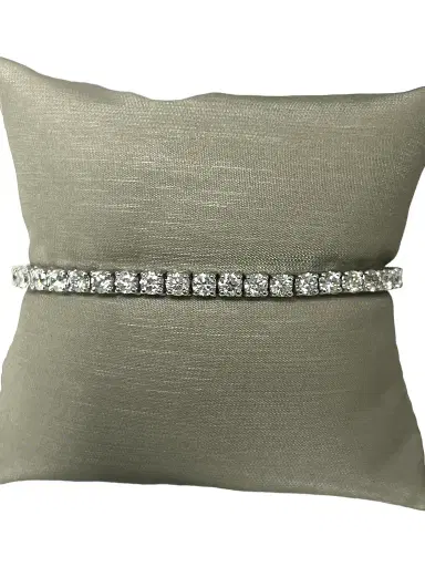 Wish Fine Jewelry 7.10cts Diamond 18K Gold Tennis Bracelet | Thumbnail 1 Wish Fine Jewelry 7.10cts Diamond 18K Gold Tennis Bracelet | Thumbnail 1