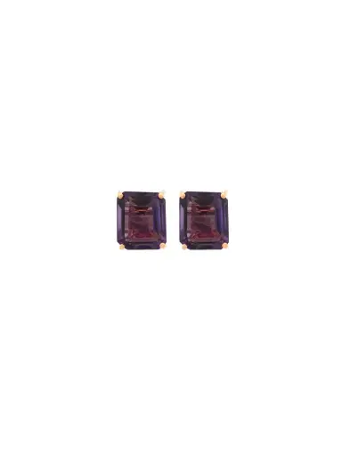 Wish Fine Jewelry Amethyst 18K Gold Stud Earrings | Thumbnail 1 Wish Fine Jewelry Amethyst 18K Gold Stud Earrings | Thumbnail 1