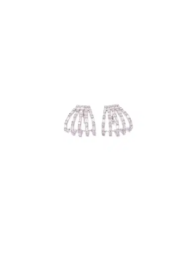 Wish Fine Jewelry ct Diamond 18K Gold Fire Flames Climber Earrings | Thumbnail 1 Wish Fine Jewelry ct Diamond 18K Gold Fire Flames Climber Earrings | Thumbnail 1