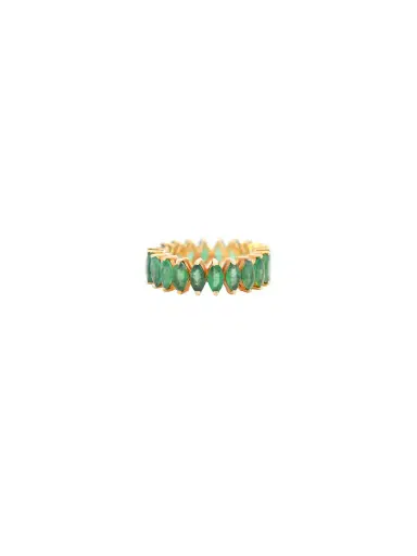 Wish Fine Jewelry Emerald Marquise Cut Yellow Gold Ring | Thumbnail 3 Wish Fine Jewelry Emerald Marquise Cut Yellow Gold Ring | Thumbnail 3