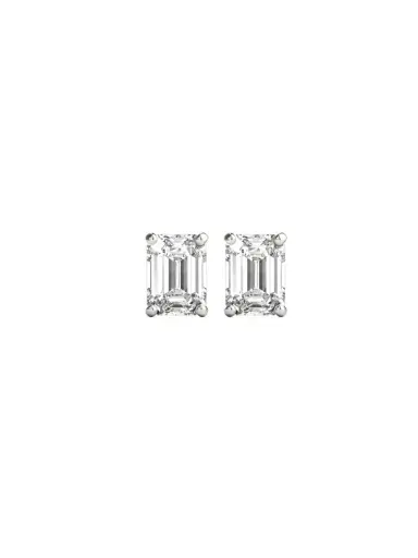 Wish Fine Jewelry GIA 2.02ct Diamond 18K Gold Emerald Cut Stud Earrings | Thumbnail 1 Wish Fine Jewelry GIA 2.02ct Diamond 18K Gold Emerald Cut Stud Earrings | Thumbnail 1