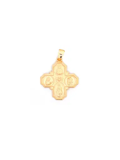 Wish Fine Jewelry Large Four Way Cross 14KY Gold Pendant | Thumbnail 1 Wish Fine Jewelry Large Four Way Cross 14KY Gold Pendant | Thumbnail 1