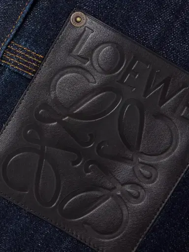 Loewe Leather-trimmed Denim Jacket | Thumbnail 5 Loewe Leather-trimmed Denim Jacket | Thumbnail 5