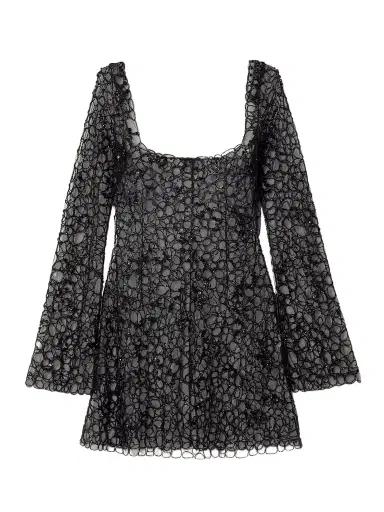Clio Peppiatt Caviar Embellished Tulle Mini Dress | Thumbnail 1 Clio Peppiatt Caviar Embellished Tulle Mini Dress | Thumbnail 1