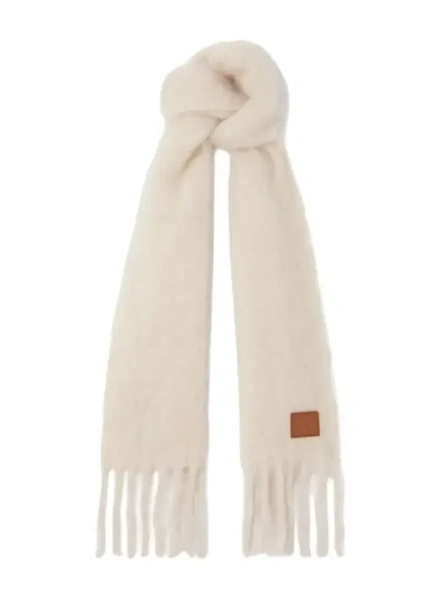 Fringed Appliquéd Leather-trimmed Brushed Mohair-blend Scarf Fringed Appliquéd Leather-trimmed Brushed Mohair-blend Scarf