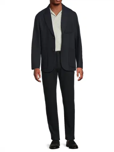 Vince Men's Splittable Wool Blazer - Coastal | Thumbnail 2 Vince Men's Splittable Wool Blazer - Coastal | Thumbnail 2