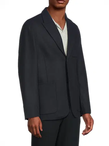 Vince Men's Splittable Wool Blazer - Coastal | Thumbnail 4 Vince Men's Splittable Wool Blazer - Coastal | Thumbnail 4