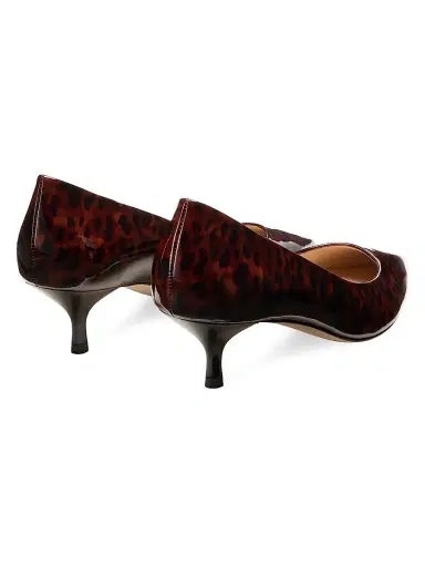Stuart Weitzman Women's Stuart Power 50MM Gloss Tortoise Pumps - Dark Brown | Thumbnail 3 Stuart Weitzman Women's Stuart Power 50MM Gloss Tortoise Pumps - Dark Brown | Thumbnail 3