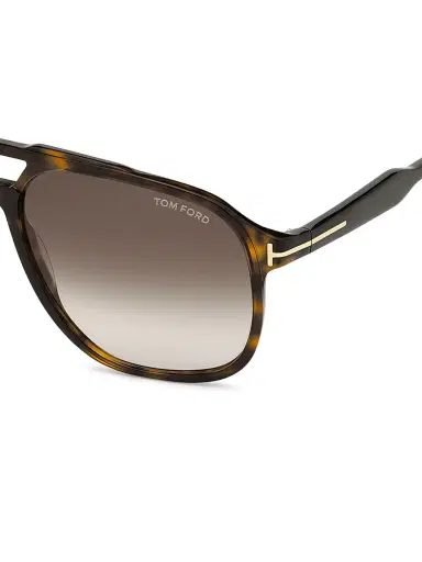 Tom Ford Men's Raoul 62MM Navigator Sunglasses - Dark Havana | Thumbnail 3 Tom Ford Men's Raoul 62MM Navigator Sunglasses - Dark Havana | Thumbnail 3