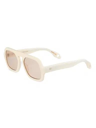Elisa Johnson Women's Jane 54MM Sunglasses - White Light Brown | Thumbnail 1 Elisa Johnson Women's Jane 54MM Sunglasses - White Light Brown | Thumbnail 1