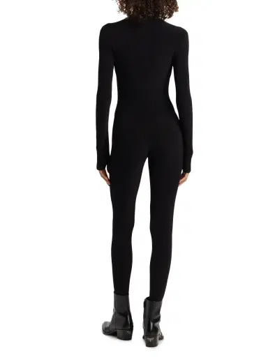 Norma Kamali Women's Turtleneck Long-Sleeve Catsuit - Black | Thumbnail 4 Norma Kamali Women's Turtleneck Long-Sleeve Catsuit - Black | Thumbnail 4