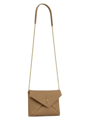 Saint Laurent Women's Cassandre Chain Pouch in Lambskin - Dark Cork | Thumbnail 2 Saint Laurent Women's Cassandre Chain Pouch in Lambskin - Dark Cork | Thumbnail 2