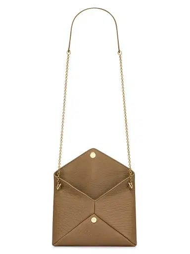Saint Laurent Women's Cassandre Chain Pouch in Lambskin - Dark Cork | Thumbnail 4 Saint Laurent Women's Cassandre Chain Pouch in Lambskin - Dark Cork | Thumbnail 4