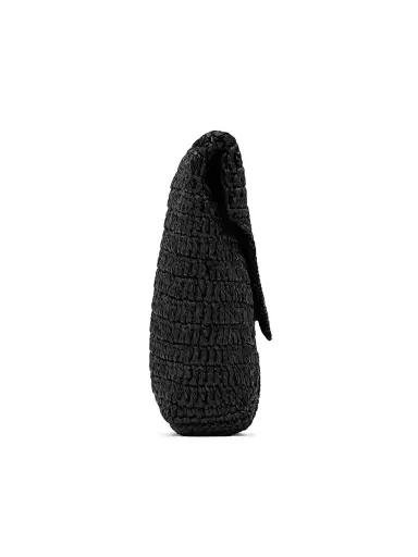 Saint Laurent Women's Cassandre Large Envelope Pouch in Raffia | Thumbnail 11 Saint Laurent Women's Cassandre Large Envelope Pouch in Raffia | Thumbnail 11