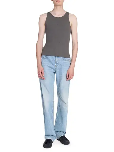 Saint Laurent Men's Cassandre Tank Top - Anthracite | Thumbnail 3 Saint Laurent Men's Cassandre Tank Top - Anthracite | Thumbnail 3