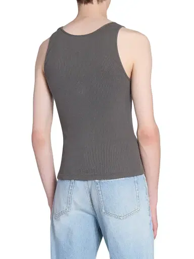 Saint Laurent Men's Cassandre Tank Top - Anthracite | Thumbnail 6 Saint Laurent Men's Cassandre Tank Top - Anthracite | Thumbnail 6