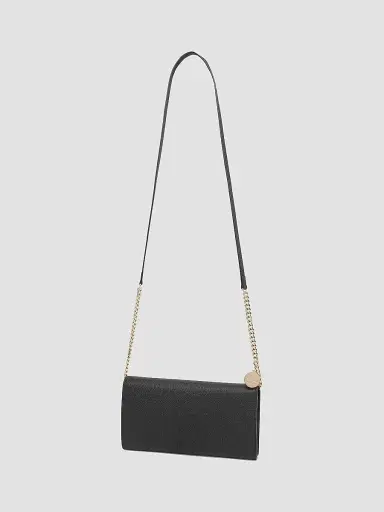 Santoni Women's Wallet-on-Chain Leather Crossbody Bag - Black | Thumbnail 3 Santoni Women's Wallet-on-Chain Leather Crossbody Bag - Black | Thumbnail 3