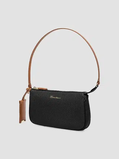 Santoni Women's Mini Leather Shoulder Bag - Black | Thumbnail 2 Santoni Women's Mini Leather Shoulder Bag - Black | Thumbnail 2