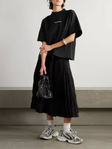 Balenciaga Embroidered Cotton-jersey T-shirt | Thumbnail 2 Balenciaga Embroidered Cotton-jersey T-shirt | Thumbnail 2