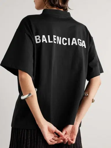 Balenciaga Embroidered Cotton-jersey T-shirt | Thumbnail 3 Balenciaga Embroidered Cotton-jersey T-shirt | Thumbnail 3