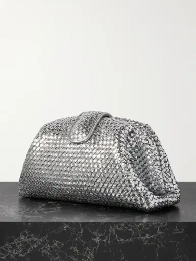 Bottega Veneta Lauren 1980 Small Intrecciato Metallic Leather Clutch | Thumbnail 3 Bottega Veneta Lauren 1980 Small Intrecciato Metallic Leather Clutch | Thumbnail 3