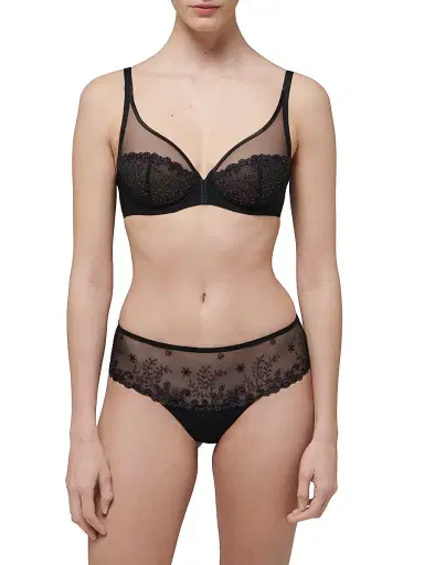Simone Pérèle Women's Delice Sheer Plunge Bra - Gem Black - Size 36B | Thumbnail 3 Simone Pérèle Women's Delice Sheer Plunge Bra - Gem Black - Size 36B | Thumbnail 3
