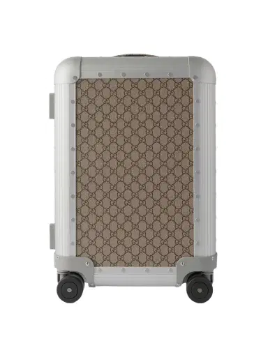 Gucci + Fpm Milano Monogrammed Coated-canvas And Aluminum Suitcase | Thumbnail 1 Gucci + Fpm Milano Monogrammed Coated-canvas And Aluminum Suitcase | Thumbnail 1