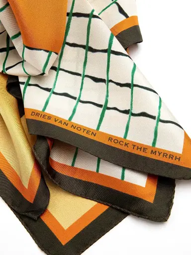Dries Van Noten Women's Foulard Rock The Myrrh Silk Scarf - Rock The Myrrh | Thumbnail 2 Dries Van Noten Women's Foulard Rock The Myrrh Silk Scarf - Rock The Myrrh | Thumbnail 2