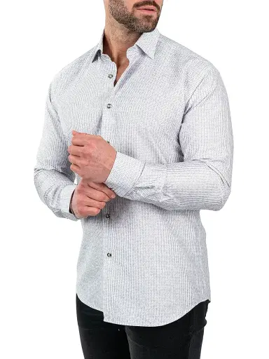 Maceoo Men's Einstein Stretch Shirt - White | Thumbnail 3 Maceoo Men's Einstein Stretch Shirt - White | Thumbnail 3