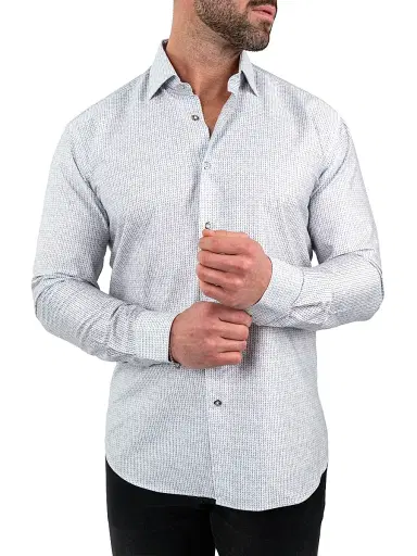 Maceoo Men's Einstein Stretch Shirt - White | Thumbnail 6 Maceoo Men's Einstein Stretch Shirt - White | Thumbnail 6