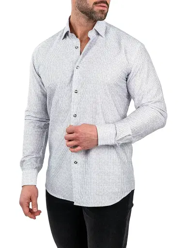 Maceoo Men's Einstein Stretch Shirt - White | Thumbnail 7 Maceoo Men's Einstein Stretch Shirt - White | Thumbnail 7