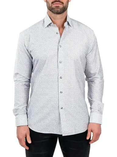 Maceoo Men's Einstein Stretch Shirt - White | Thumbnail 1 Maceoo Men's Einstein Stretch Shirt - White | Thumbnail 1