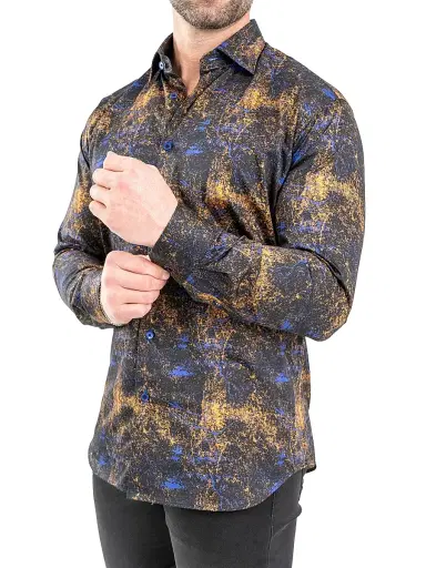 Maceoo Men's Fibonacci Galaxy Shirt - Multicolored | Thumbnail 6 Maceoo Men's Fibonacci Galaxy Shirt - Multicolored | Thumbnail 6