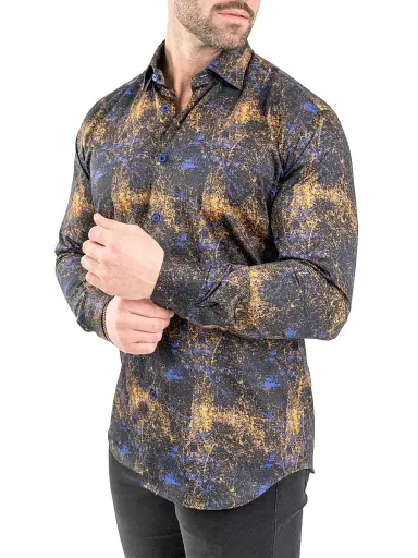 Maceoo Men's Fibonacci Galaxy Shirt - Multicolored | Thumbnail 7 Maceoo Men's Fibonacci Galaxy Shirt - Multicolored | Thumbnail 7