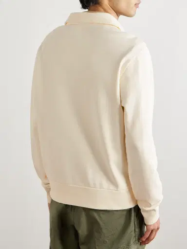 Polo Ralph Lauren Logo-Embroidered Cotton-Jersey Half-Zip Sweatshirt - Men | Thumbnail 3 Polo Ralph Lauren Logo-Embroidered Cotton-Jersey Half-Zip Sweatshirt - Men | Thumbnail 3