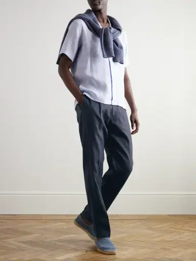 Orlebar Brown Carsyn Tapered Linen Trousers - Men | Thumbnail 2 Orlebar Brown Carsyn Tapered Linen Trousers - Men | Thumbnail 2