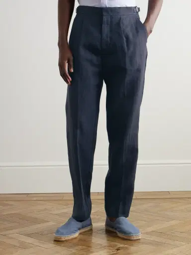 Orlebar Brown Carsyn Tapered Linen Trousers - Men | Thumbnail 3 Orlebar Brown Carsyn Tapered Linen Trousers - Men | Thumbnail 3