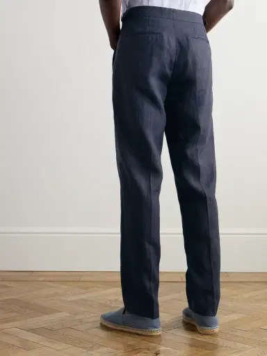 Orlebar Brown Carsyn Tapered Linen Trousers - Men | Thumbnail 4 Orlebar Brown Carsyn Tapered Linen Trousers - Men | Thumbnail 4