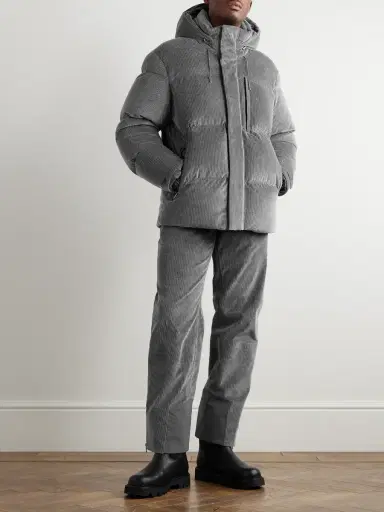Zegna Wide-Leg Cotton-Blend Corduroy Ski Salopettes - Men | Thumbnail 2 Zegna Wide-Leg Cotton-Blend Corduroy Ski Salopettes - Men | Thumbnail 2